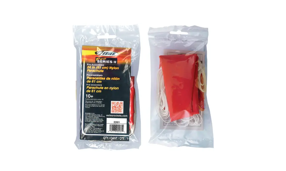 Estes Pro Series II 30" (762mm) Nylon Parachute, Other product options: 30" 762mm Estes Pro Series Nylon Parachute, 3 image model rocketry