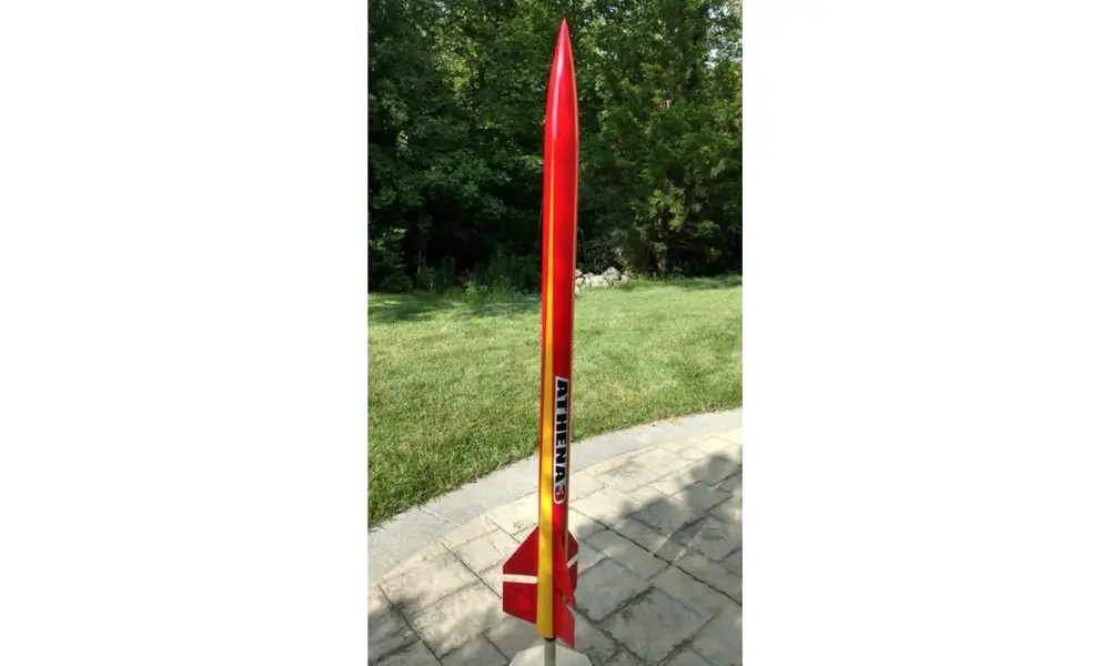 Athena rocket 3.1" 79mm  F-I motors - 29mm - Intermediate model rocket kit, 5 image model rocketry