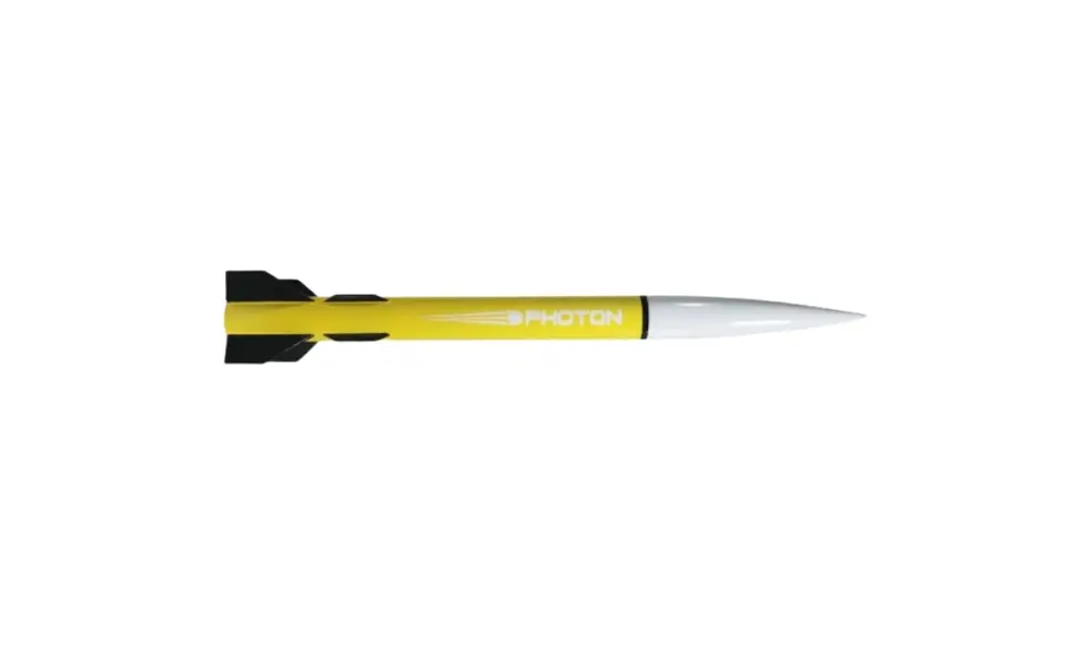 Photon entry level C-E model rocket, 24mm mount 48mm diameter entry level rocket, 5 image model rocketry