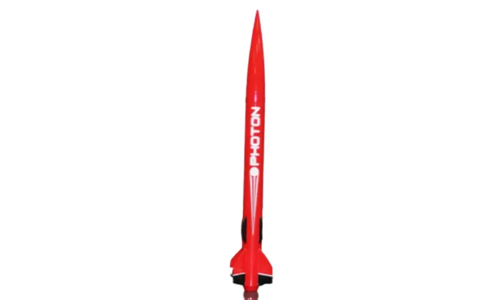Photon entry level C-E model rocket, 24mm mount 48mm diameter entry level rocket, 2 image model rocketry
