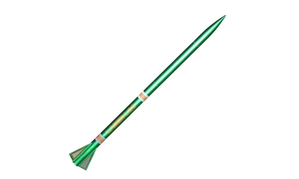 Laser LOC 163 modelbouwraket met minimale diameter van 38 mm die hoog vliegt op E- tot H-motoren., 6 image