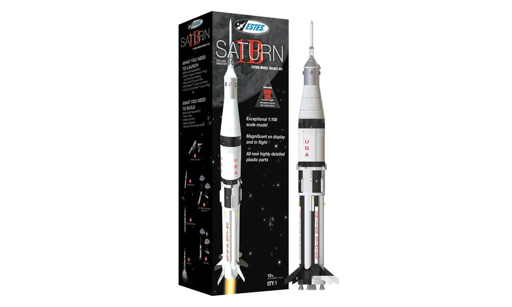 Saturn 1B Skylab model rocket kit - 1:100 scale challenging build 67mm C-E motors model rocketry