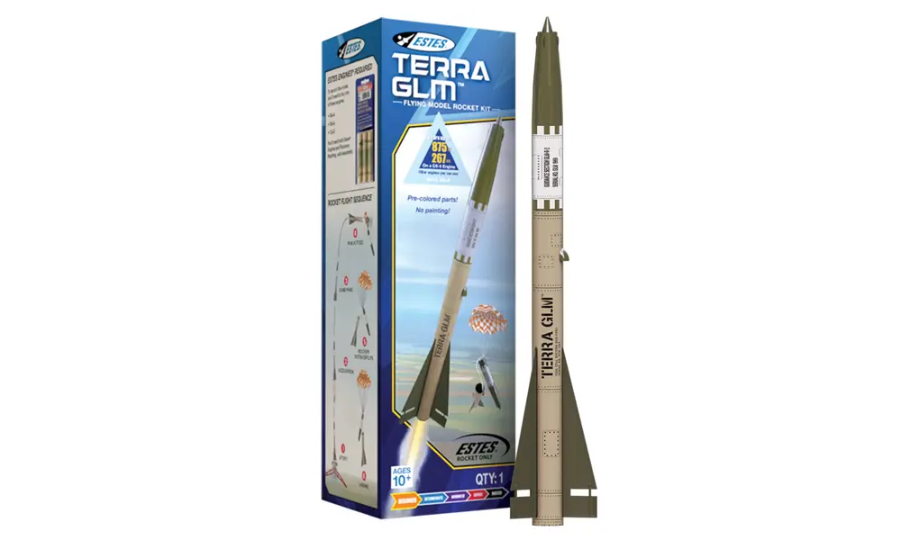 Estes Terra GLM modelraket bouwpakket 28mm BD-motor, eenvoudigste vaardigheidsniveau