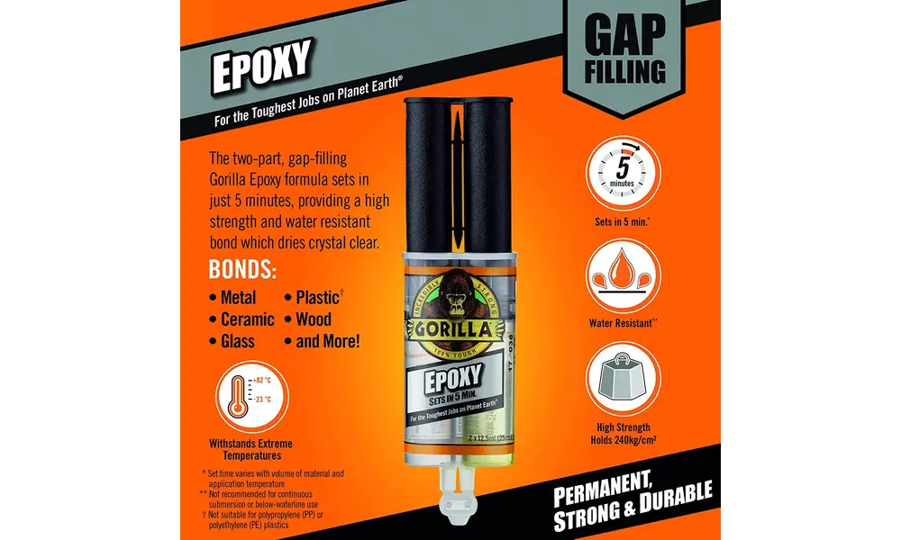 Lepidlo Gorilla Epoxy 25ml - 5 minut nastavení, Možnosti produktu: Gorilla epoxidové lepidlo 25ml, 5 image