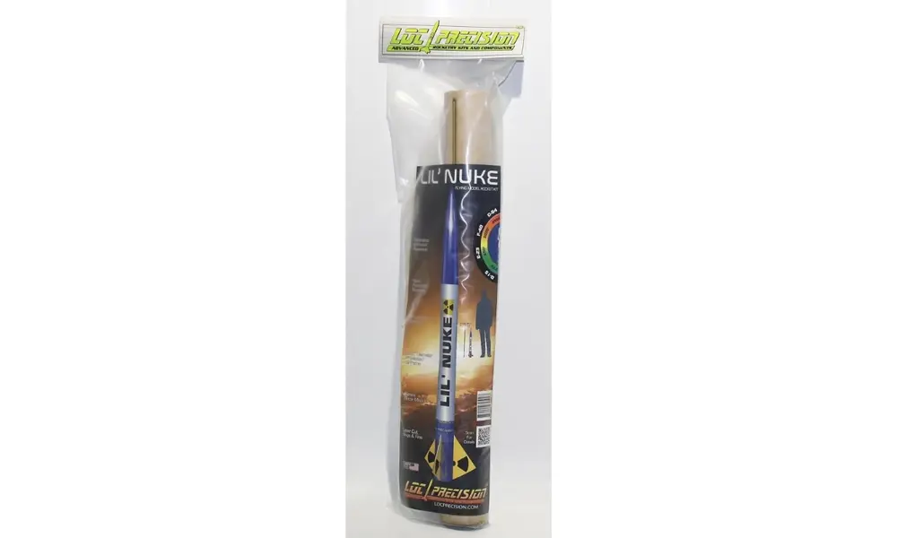 LIL' Nuke model rocket kit, 29mm motor mount 57mm diameter for D to G motors, 5 image model rocketry