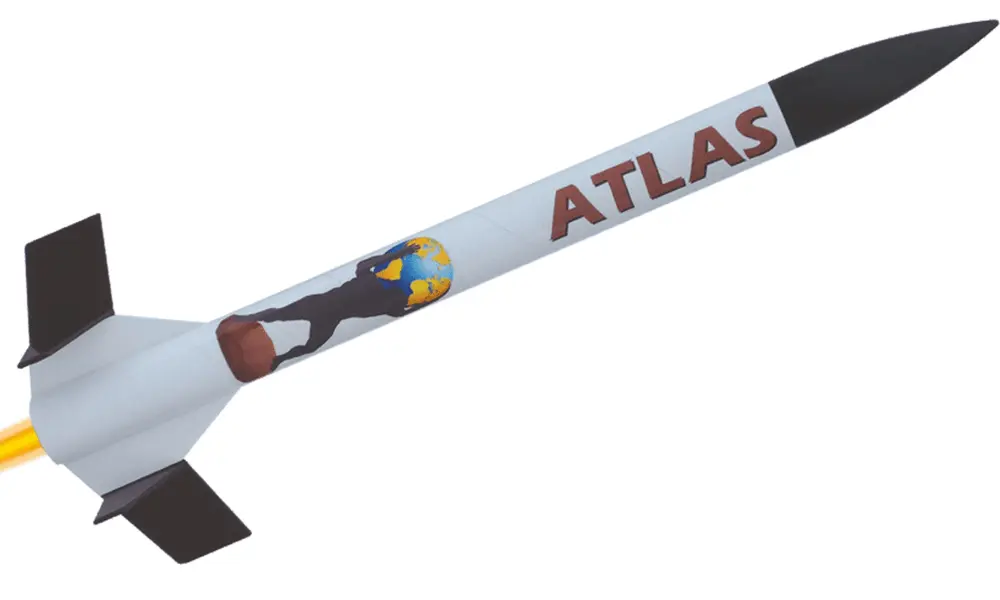 Klima Atlas model rocket kit - Great quality set, impressive to look at, easy to build and fly! model rocketry