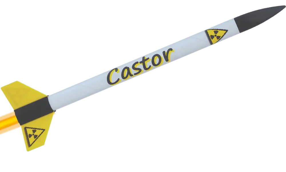 Model rakiety Klima Castor -Quick and Easy Range- Zestaw świetnej jakości, łatwy w budowie i lataniu!