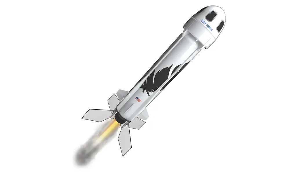 Estes Blue Origin New Shepard modelraketbyggesæt - skalamodel raketnyttelast niveau 2, 2 image model rocketry