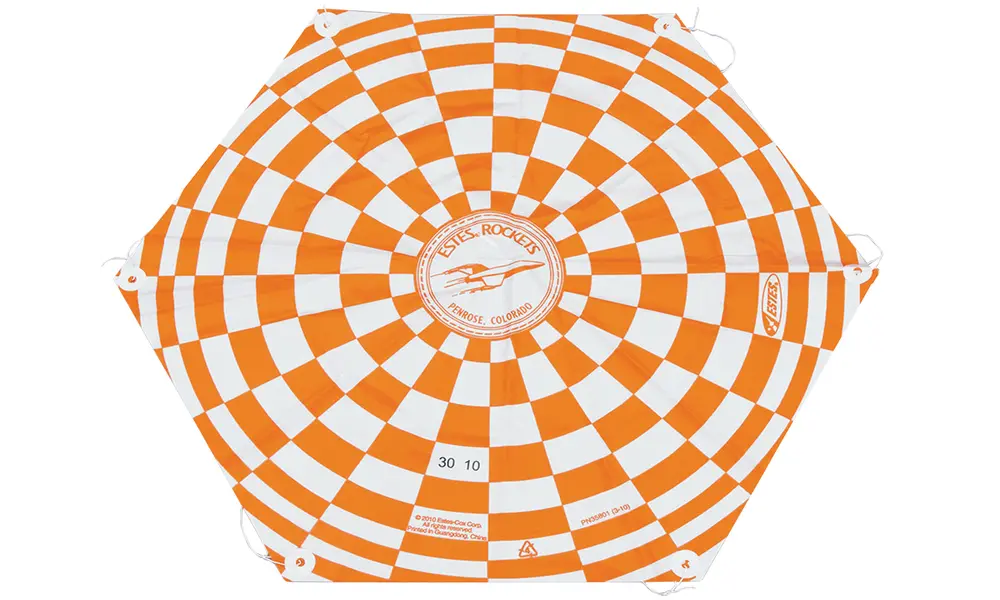 12 inch (305mm) Recovery Parachute Estes, Other product options: 12" 305mm Estes Parachute model rocketry