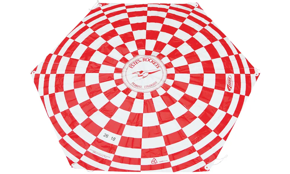 24 tommer (610 mm) fallskjermredningsutstyr, Other product options: 24" 610mm Estes Parachute model rocketry