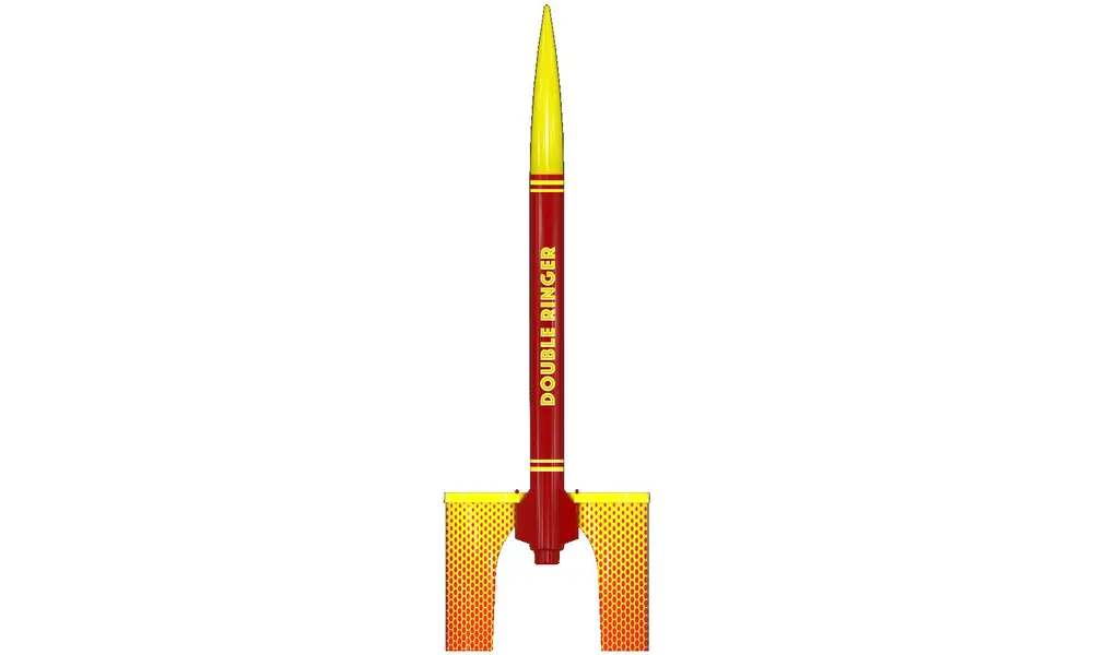 Kit de fusée modèle combiné planeur et parachute Estes Double Ringer, moteurs CD, kit de niveau E2X