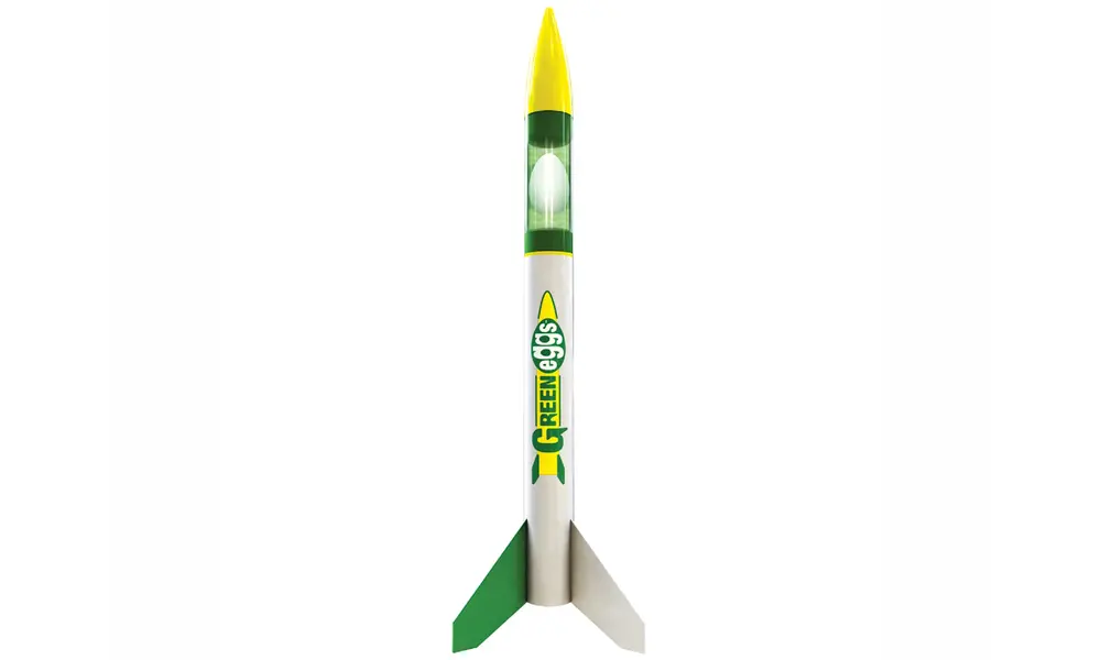 Estes Green Eggs model rocket kit - 46mm payloader-C-D engines-skill level 2 model rocketry