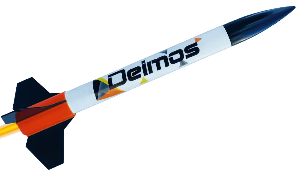 Klima Deimos raketmodelbyggesæt - Sæt af høj kvalitet, nemt at bygge og flyve! model rocketry