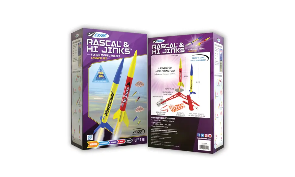 Deluxe Rascal & HiJinks lanceerset, 3 motoren en watten, klaar om te vliegen - Estes, 3 image