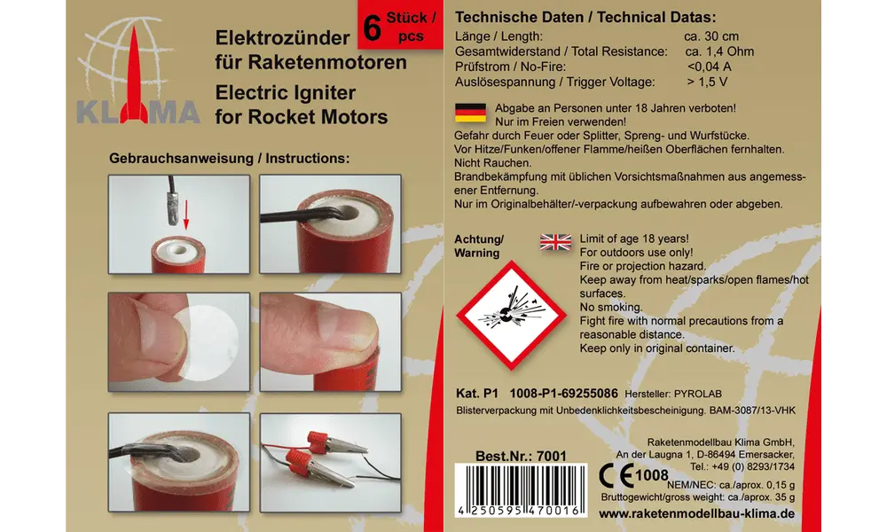 Klima 25er-Pack Zünder/Starter, Produktoptionen: Klimazünder/Starter - 25er Pack, 2 image