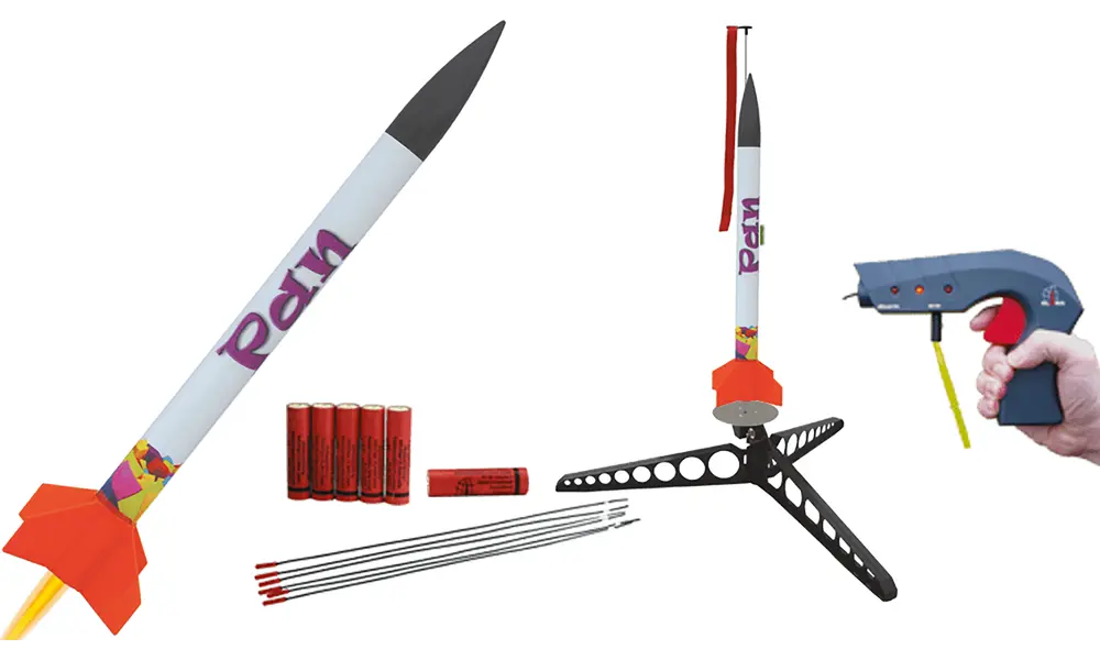 Deluxe Pan startsett, Alt for 6 oppskytninger, Klima modellrakettsett model rocketry
