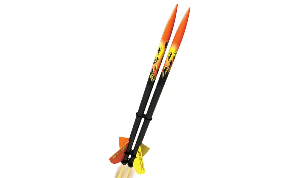 Estes Sidekick model rocket kit Cluster of two rockets, Challenging skill level, 46mm diameter model rocketry