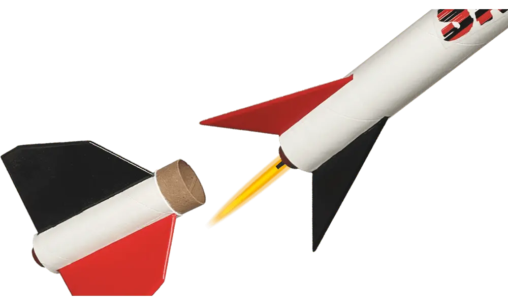 Klima Sagitta raketmodelbyggesæt - Højtflyvende 2-trins raket, et byggesæt af høj kvalitet, 2 image model rocketry