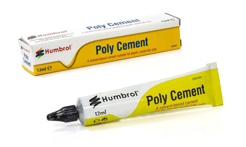 Kunststoff-Polyzement mittlere Tube 12 ml Humbrol – Kunststoffkleber, Produktoptionen: Humbrol 12 ml Poly-Kunststoff-Zementtube