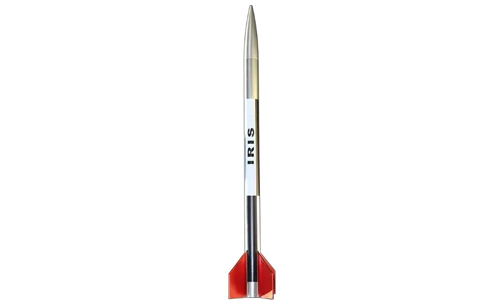 Iris 1" (25 mm) modellrakettsett AD-motorer 18 mm montering flyr til 1300 fot model rocketry