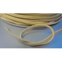 Kevlar touw, gevlochten, 3mm x 8mm - Verkocht per meter - Klima