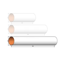 Runkoputki 75 mm x 500 mm - runko Klima model rocketry