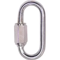 4mm quick link zinc plated steel [CLONE] [CLONE], Produktoptionen: 8 mm Schnellglied - Verzinkter Stahl
