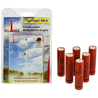 A6-4 Six Pack 18mm Klima Modell Raketenmotoren, Produktoptionen: A6-4 Sixpack - 18mm Klimamotoren
