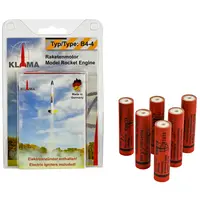 B4-4 Six Pack 18mm Klima model rocket motors engine, Other product options: B4-4 Six pack - 18mm Klima motors model rocketry