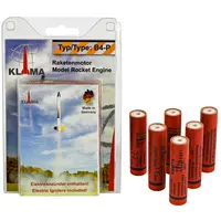 B4-P Six Pack 18mm Klima-modell raketmotorer (PLUGGED) motor model rocketry
