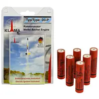 Moteurs de fusée modèle D3-P Six Pack 18 mm Klima (branchés)