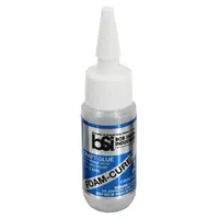 BSI Black rubber toughened cyanoacrylate CA glue 1oz (29.5ml) [CLONE] [CLONE], Opzioni del prodotto: Colla in schiuma polimerizzante per schiuma BSI da 1 oz