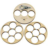 Centreringsringar med 99 mm (3,9 tum) ytterdiameter till 7 x 29 mm innerdiameter för LOC 3,9 tum (99 mm) flygkropp, Andra produktalternativ: 99mm OD 7x 29mm ID LOC-CR model rocketry