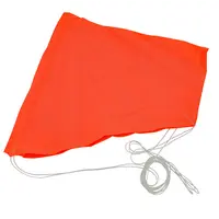 Parachute en nylon ripstop orange fluo de 12 pouces, 1,7 oz, standard TFR Topflight, Options du produit: 12" Orange Néon
