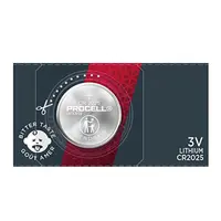 1x batteria a bottone al litio Duracell Procell Intense CR2025
