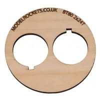 2 anelli di centraggio BT80 (65 mm) 2 x 24 mm con apertura per gancio di fissaggio (compensato da 3 mm), Opzioni del prodotto: BT80 2x24mm (gancio)