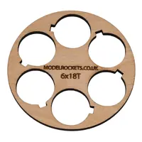 2 anelli di centraggio BT80 (65 mm) 6 x 18 mm con apertura per gancio di fissaggio (compensato da 3 mm), Opzioni del prodotto: BT80 6x18mm (gancio)