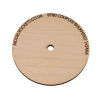 2x paratie di accoppiamento BT80 da 65 mm con foro centrale da 5 mm (compensato da 3 mm), Opzioni del prodotto: Accoppiatore da paratia BT80 Foro centrale da 5 mm