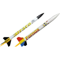 Kit de cohete modelo Klima Draco y Fornax en paquete doble: gama rápida y sencilla. ¡Conjunto de gran calidad, fácil de construir y volar!