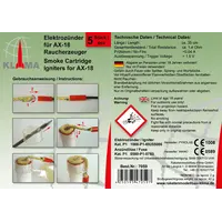 Klima Electric Lighters for AX-18 Smoke Cartridges -  5 Pack model rocketry