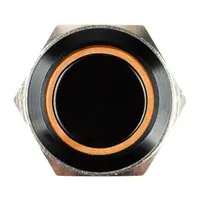 Metalowy podświetlany przycisk, otwór montażowy 16 mm, wodoodporny IP67