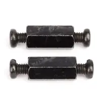 10mm M2.5 afstandhouders voor Pi HAT's - Zwart geplateerd - Verpakking van 2