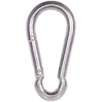 5mm karabijnhaak / schakel BZP (verzinkt)