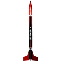 Striker X 1" (25mm) LOC Precision model rocket kit A-D motors 18mm mount Flies to 2000ft model rocketry