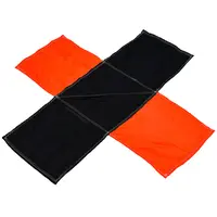 Paracaídas reforzado de tipo Ultra-X de 120" (3048 mm) (naranja neón/negro)