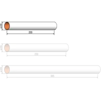 Runkoputki 26 mm x 200 mm, rungon Klima model rocketry