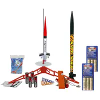 Deluxe Tandem X starter launch set with motors, all in for 6 launches, Estes model rocket kit with motors, Other product options: Tandem X - Deluxe with motors model rocketry