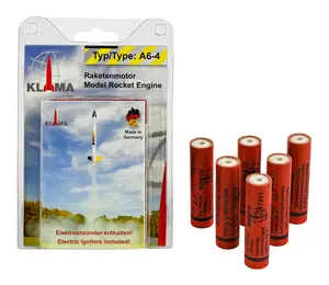 Silnik rakietowy A6-4 Six Pack 18 mm Klima, Opcje produktu: A6-4 Sześciopak - silniki Klima 18 mm