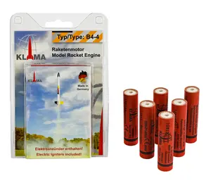 Silnik rakietowy B4-4 Six Pack 18mm Klima model, Opcje produktu: B4-4 Six pack - silniki Klima 18mm