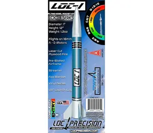Zestaw rakietowy LOC 1 25 mm / 1" z silnikami AD, trwała rakieta dla początkujących z mocowaniem silnika 18 mm.